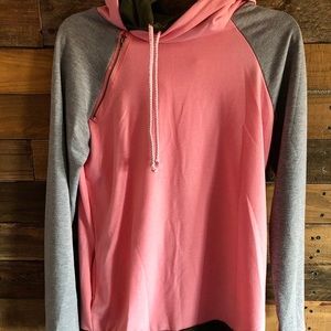 Pink & Green Hoodie
